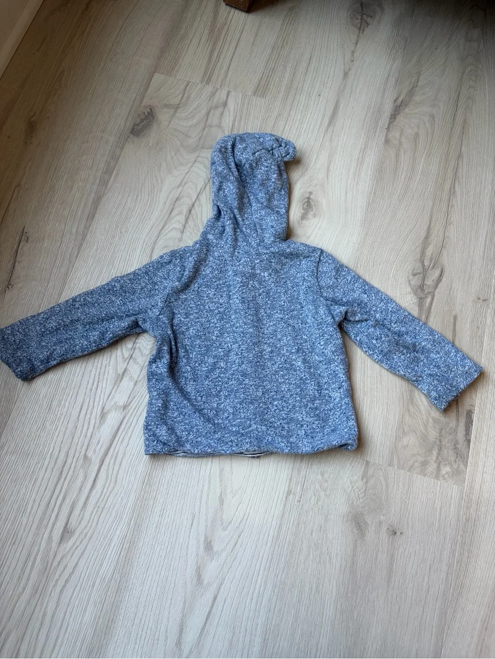 Baby GAP reversible sweater hooded navy size 12-18 months